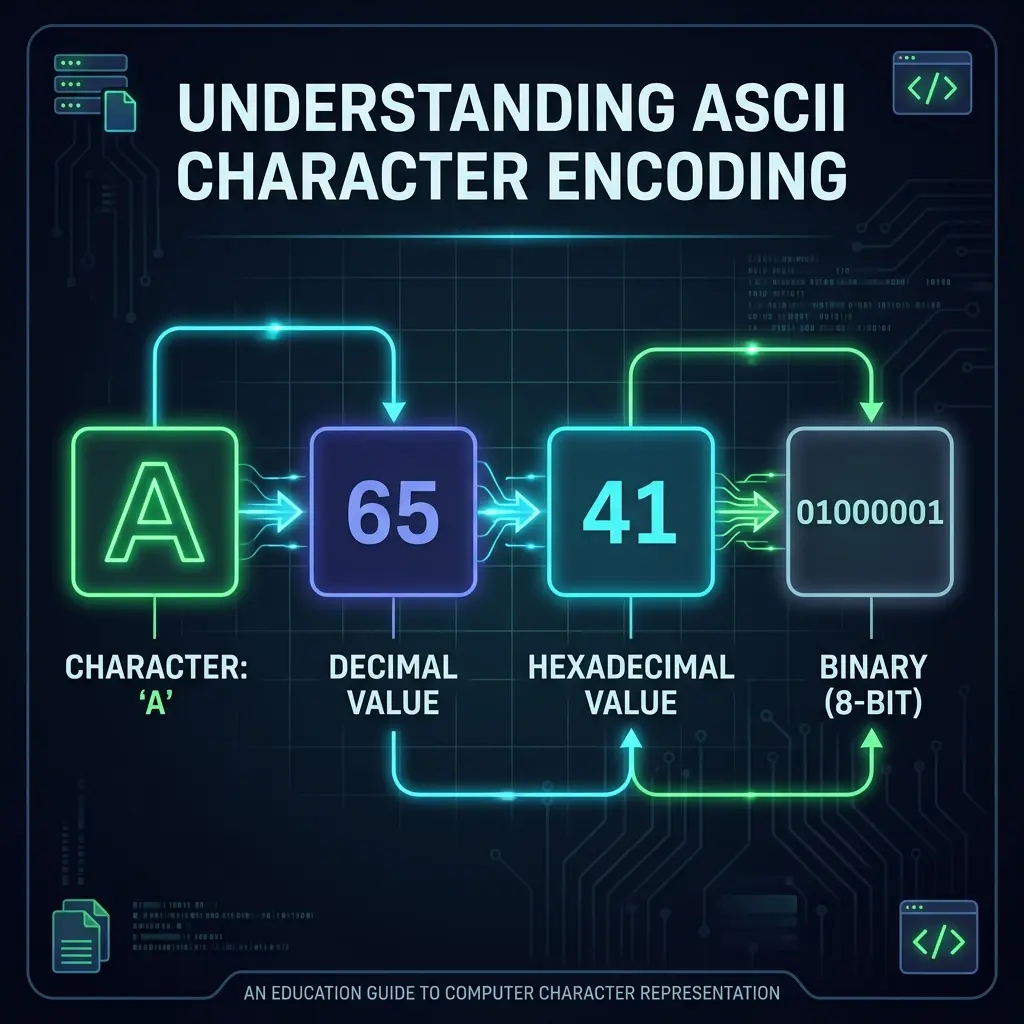 ASCII Character Encoding Diagram