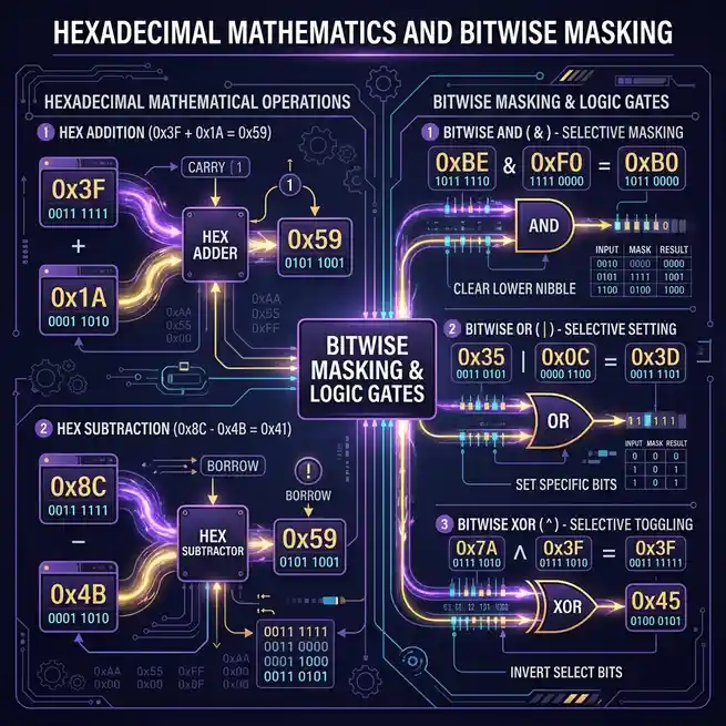 Hexadecimal Calculator Operations